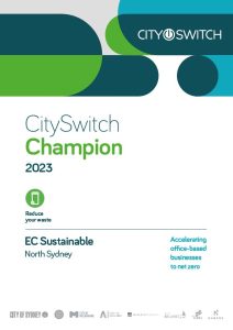 EC Sustainable Wins CitySwitch Champion Award 2023 for Excellence in Reducing Your Waste